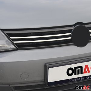 Volkswagen Jetta Grill - Front - Omac - Gloss Silver - '11-'14